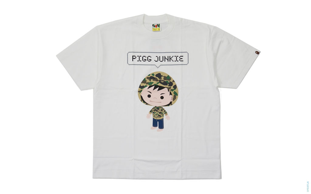 Pigg Junkie Capsule Tee white