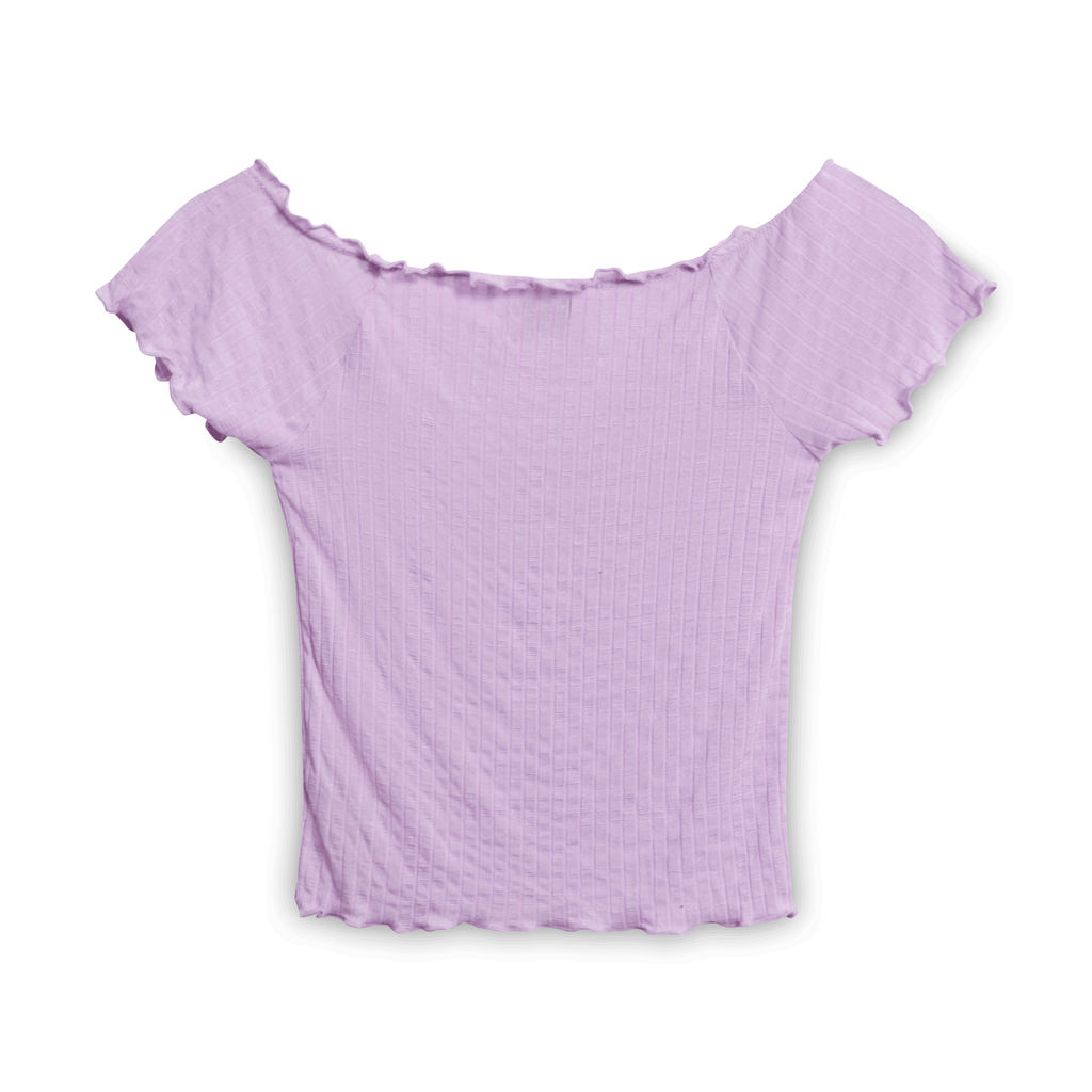Out from Under Crop Blouse - Lilac