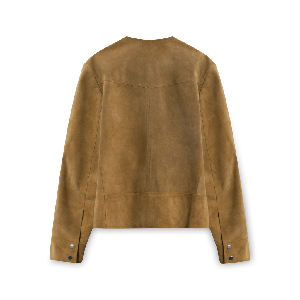 Isabel Marant Suede Button-down Jacket - Brown/Tan