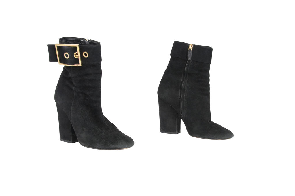 gucci black suede boots