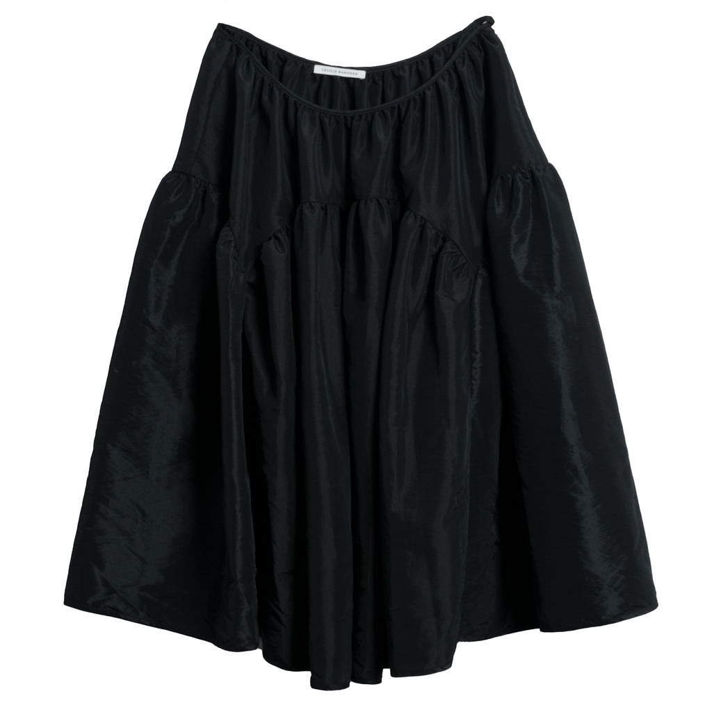 Cecilie Bahnsen Gathered Shell Midi Skirt
