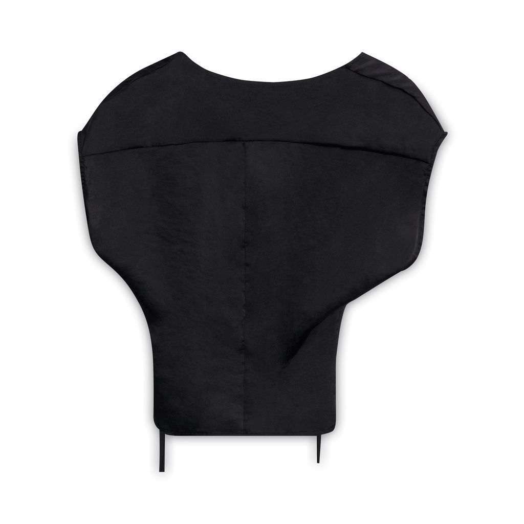 Silence and Noise Wrap Top - Black