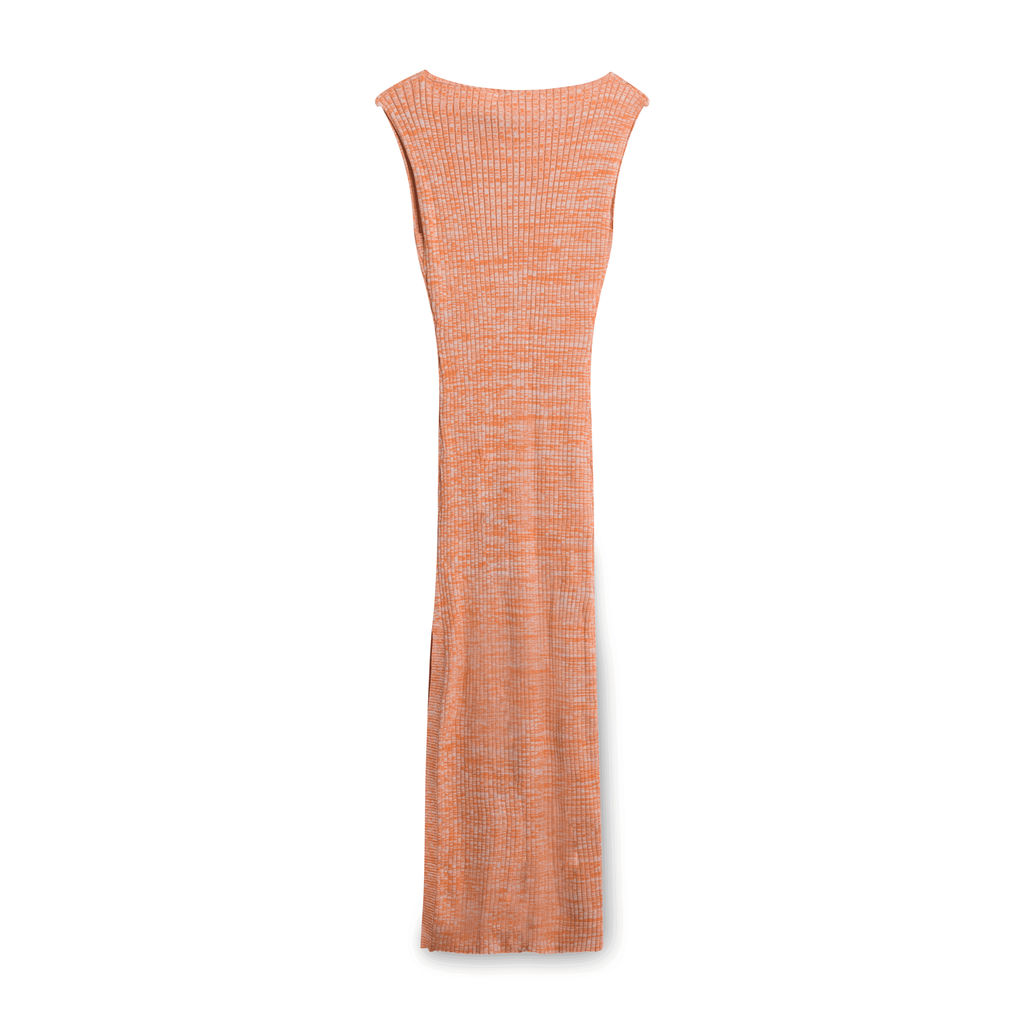 Anna Quan Fitted Knit Dress - Orange