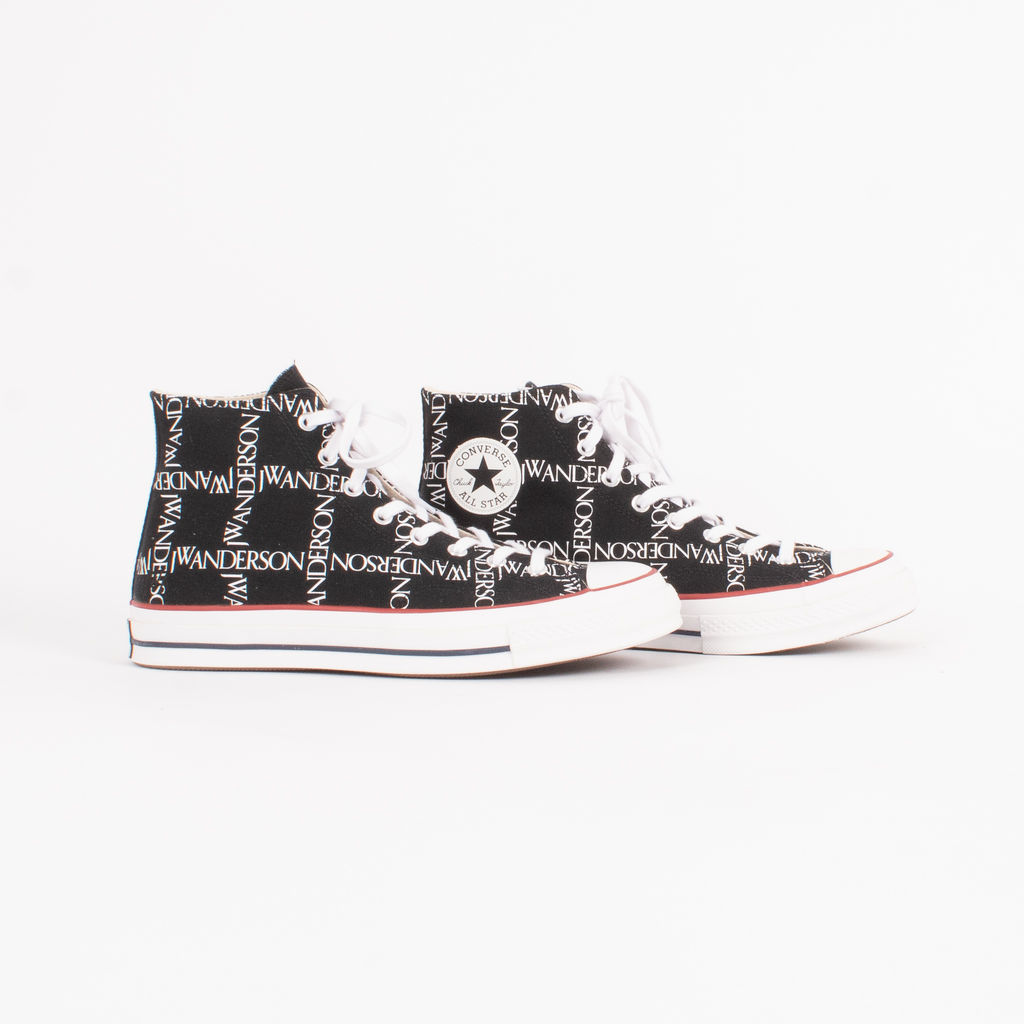 black logo grid chuck taylor converse