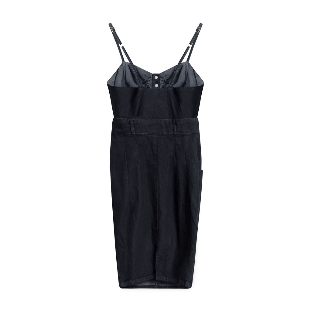 Vintage Judi Rosen Denim Open-Front Dress