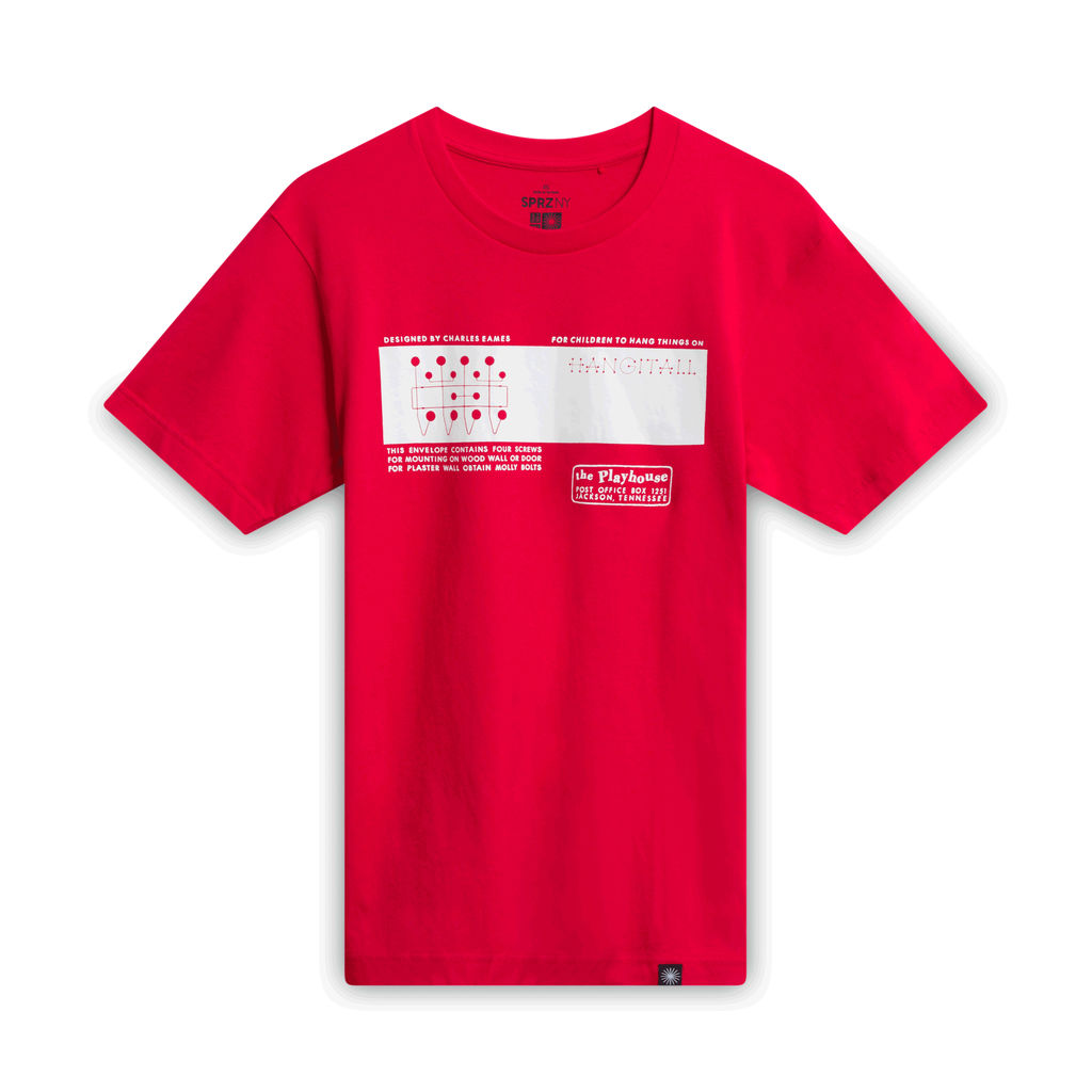 Charles Eames Hang-it-all T-shirt - Red