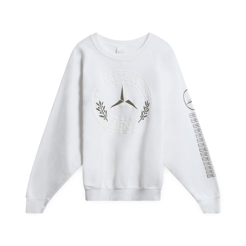 80's Mercedes-Benz Emblem Sweatshirt (White)