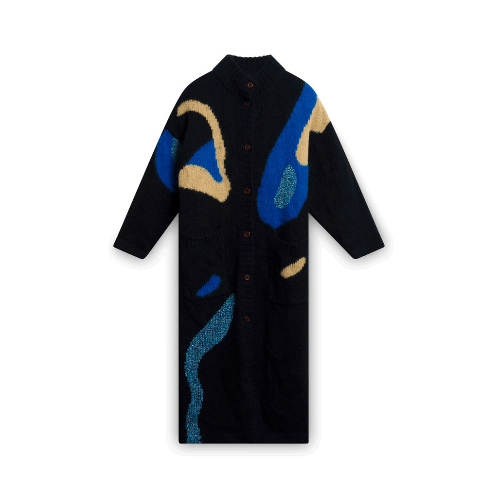 Don CelesTino Knit Wool Coat