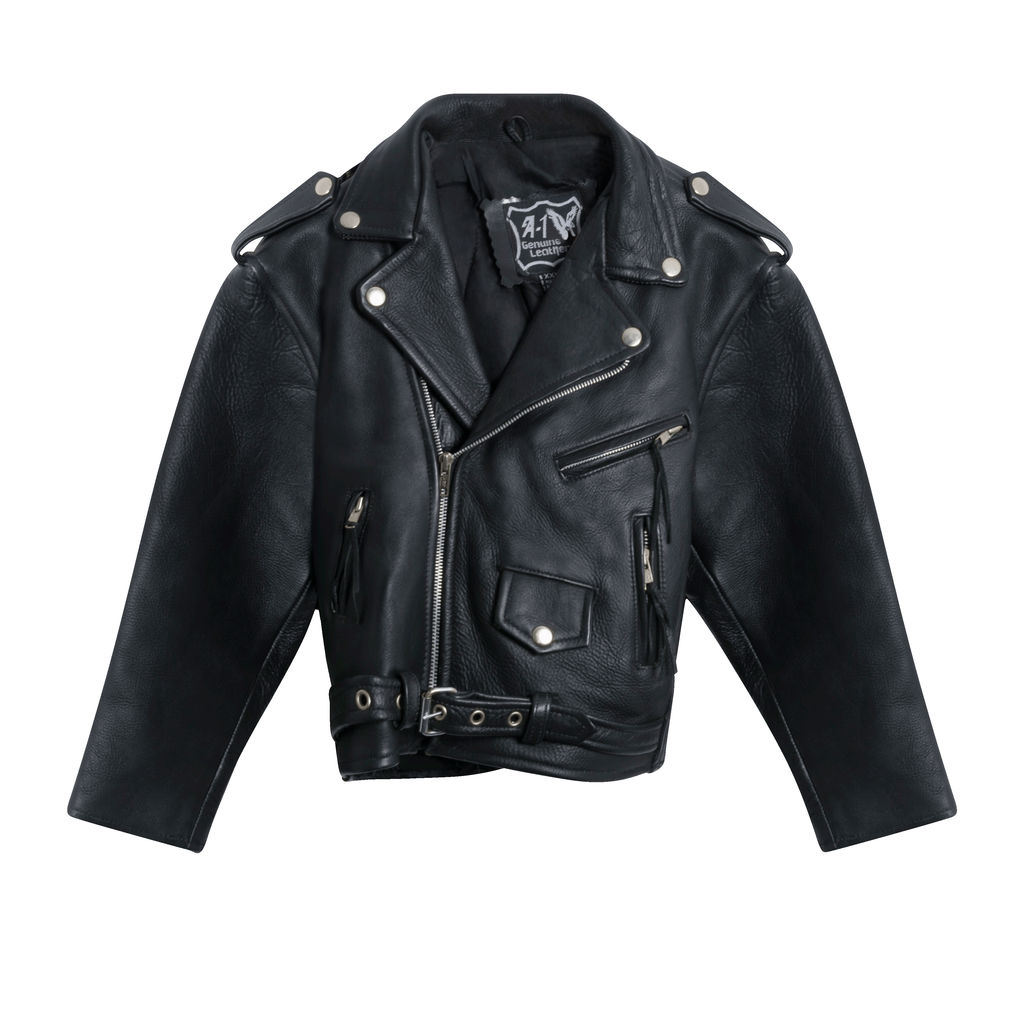 A-1 Genuine Leather Moto Jacket (Kids)
