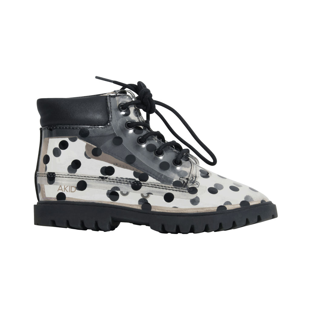 Akid Clear Polka-Dot Ankle Boots