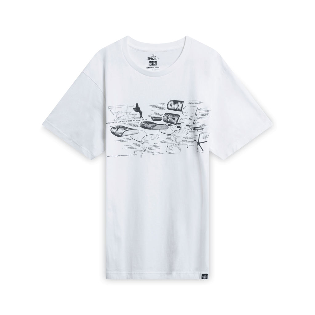 Uniqlo Charles & Ray Eames Black Lounge Chair T-Shirt