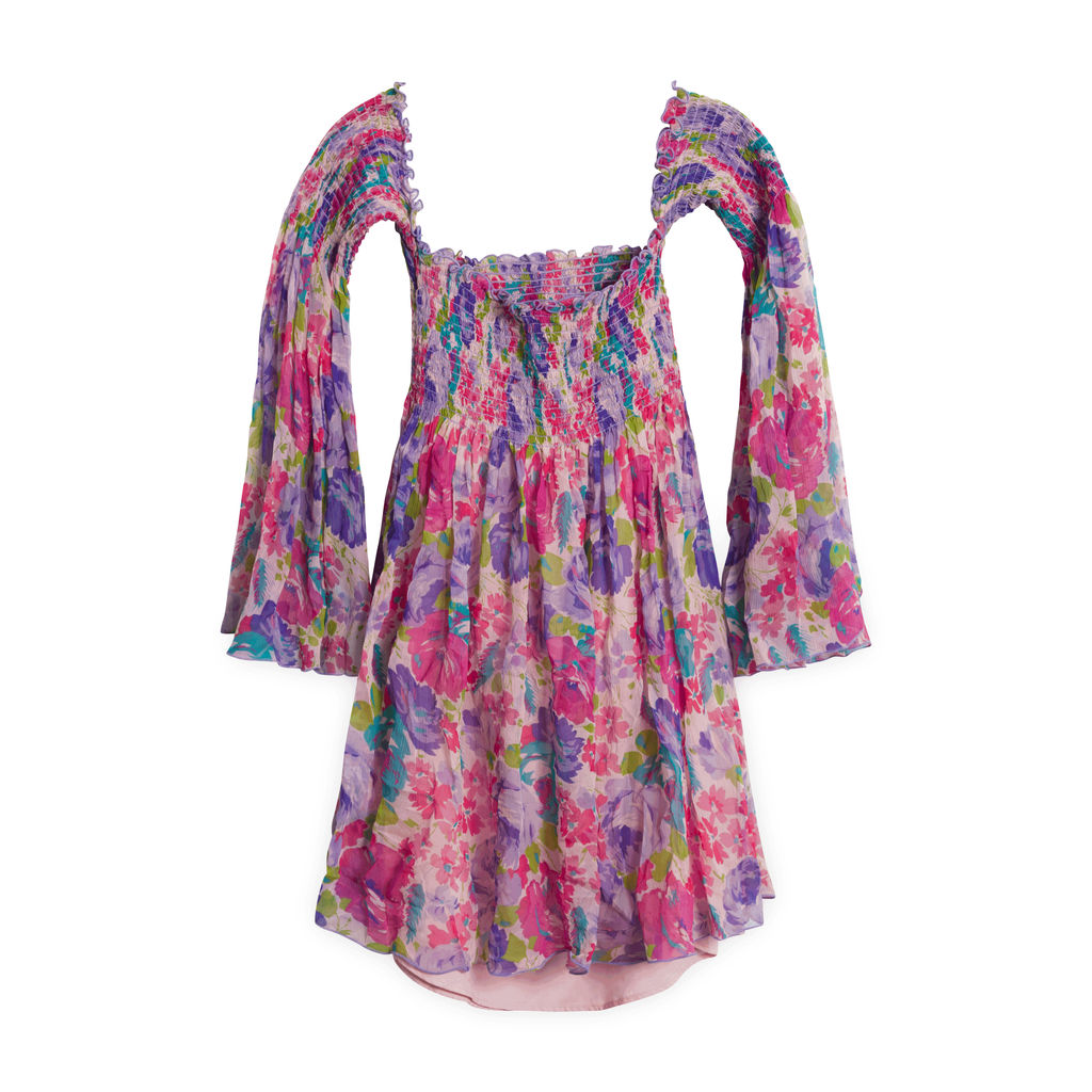 Betsey Johnson Floral Shoulderless Dress