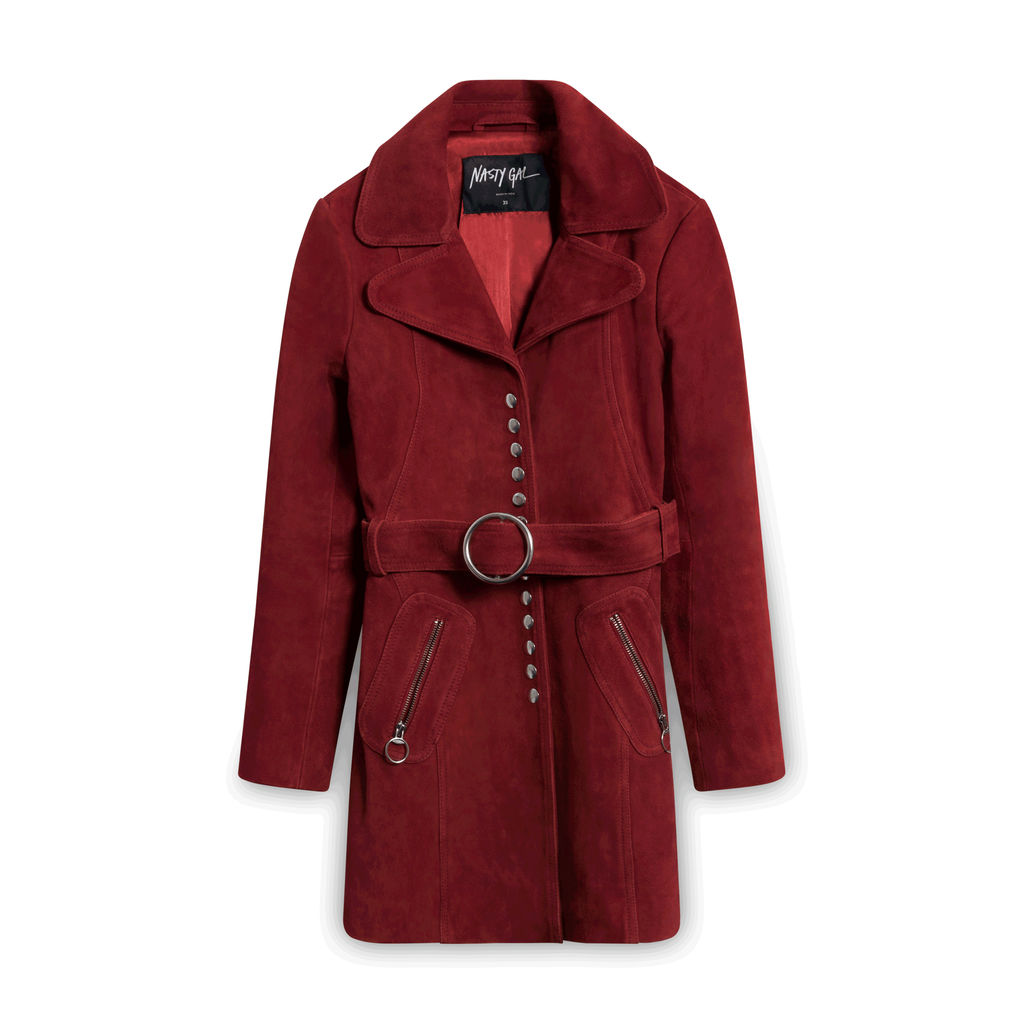 Nasty Gal The Kids Are Alright Suede Coat