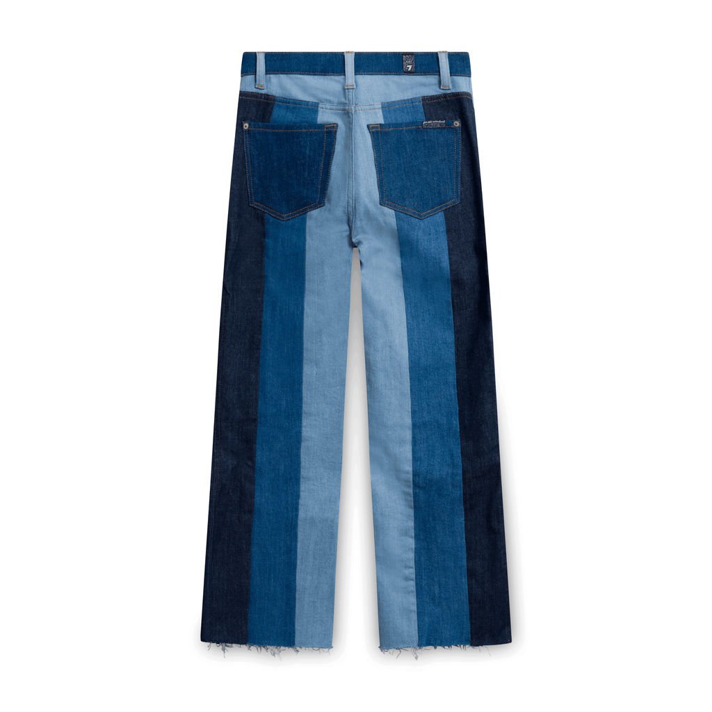 7 For All Mankind Blue Patterned Jeans