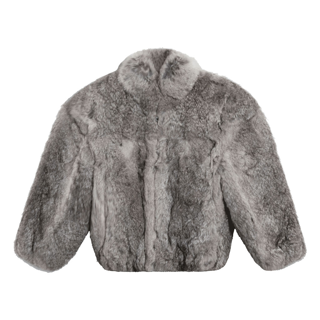 Vintage Caravelle Fur Coat (Grey)