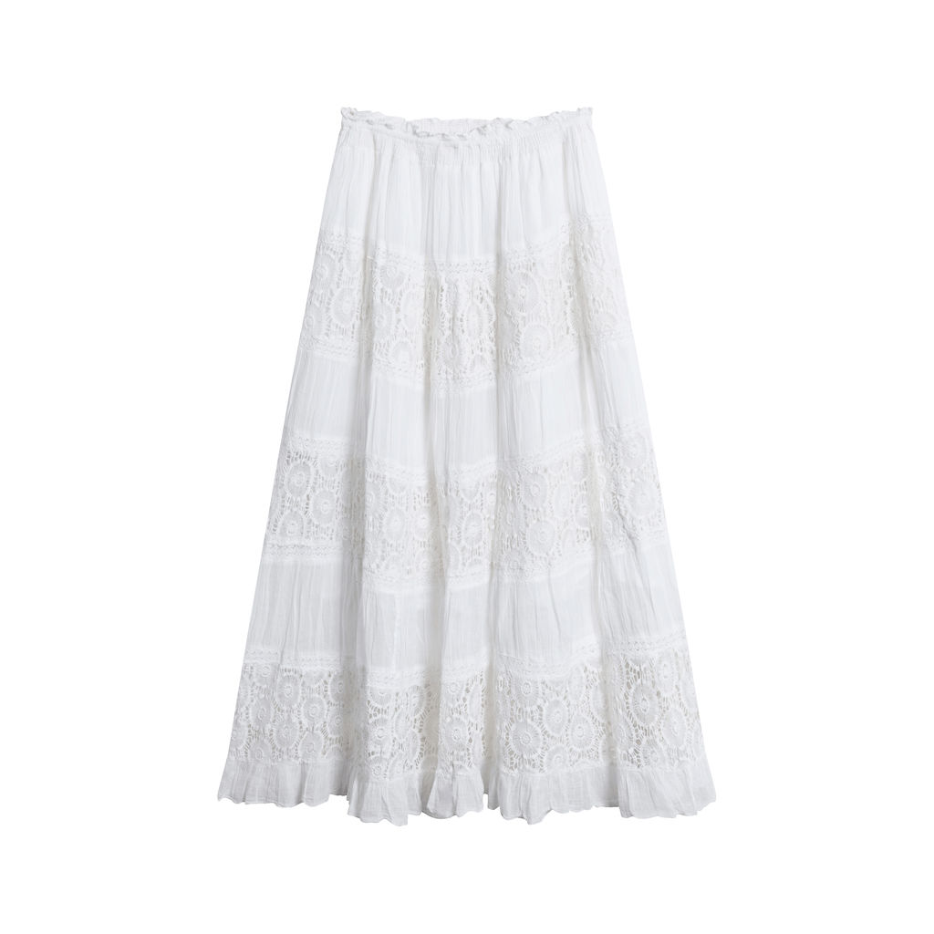 Raga White Floral Skirt