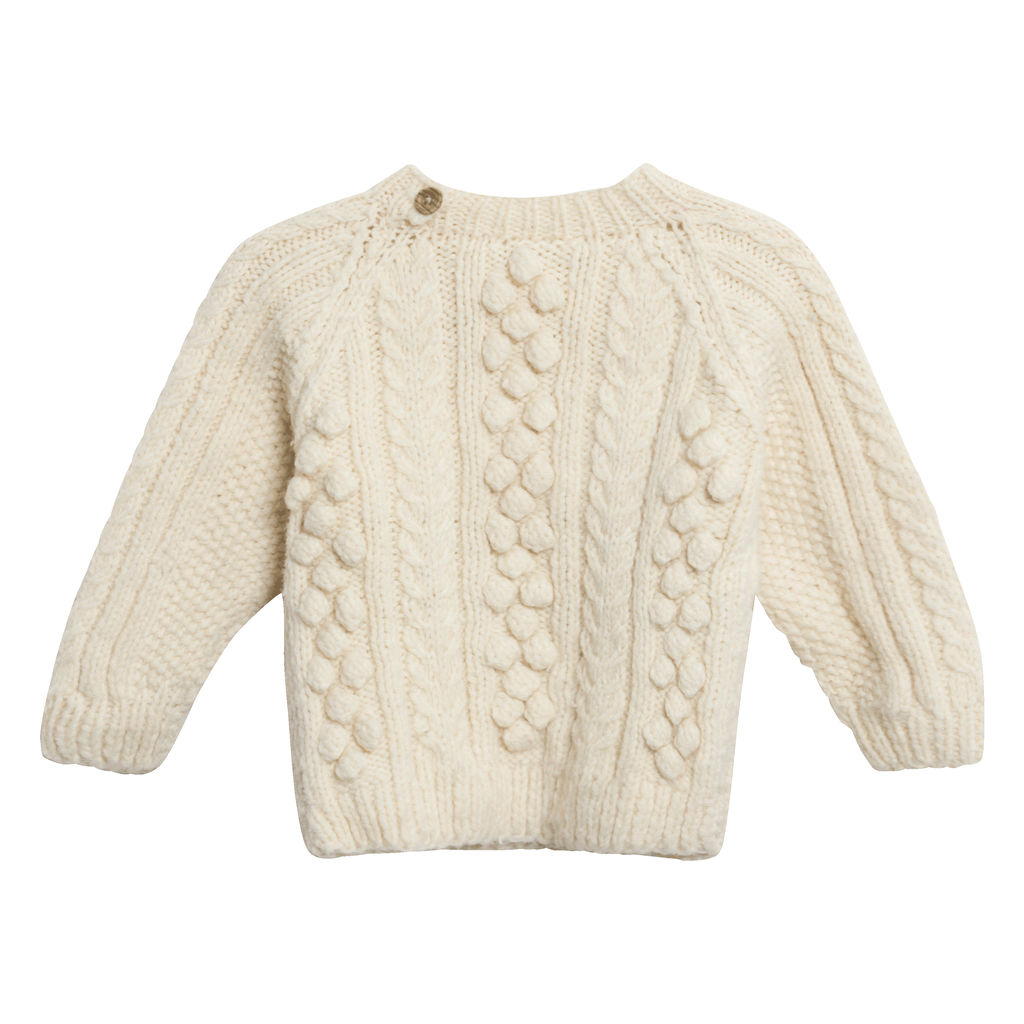Vintage Crochet Sweater in Cream