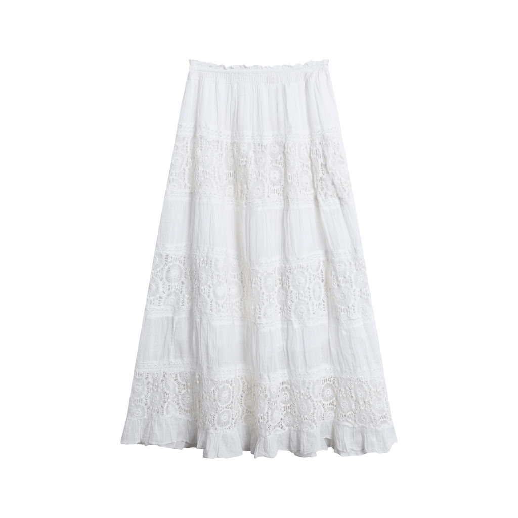 Raga White Floral Skirt