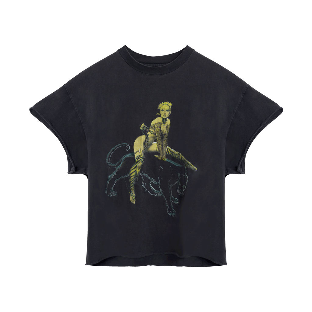 Vintage Panther and Cheetah Woman Tee