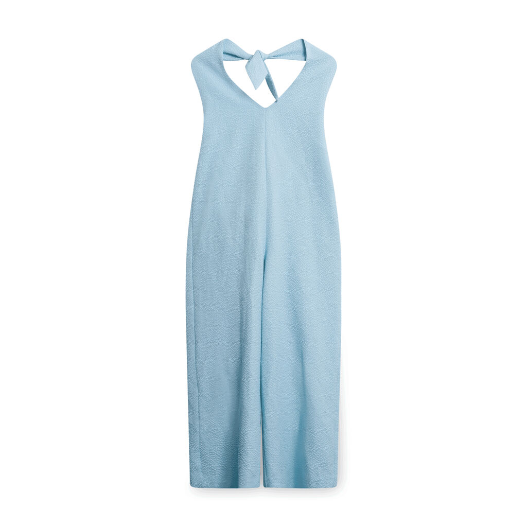 J.Jill Speckled Jumpsuit - Light Blue
