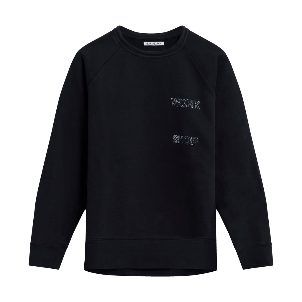 Our Legacy Workshop Collab Print Sweatshirt - Black