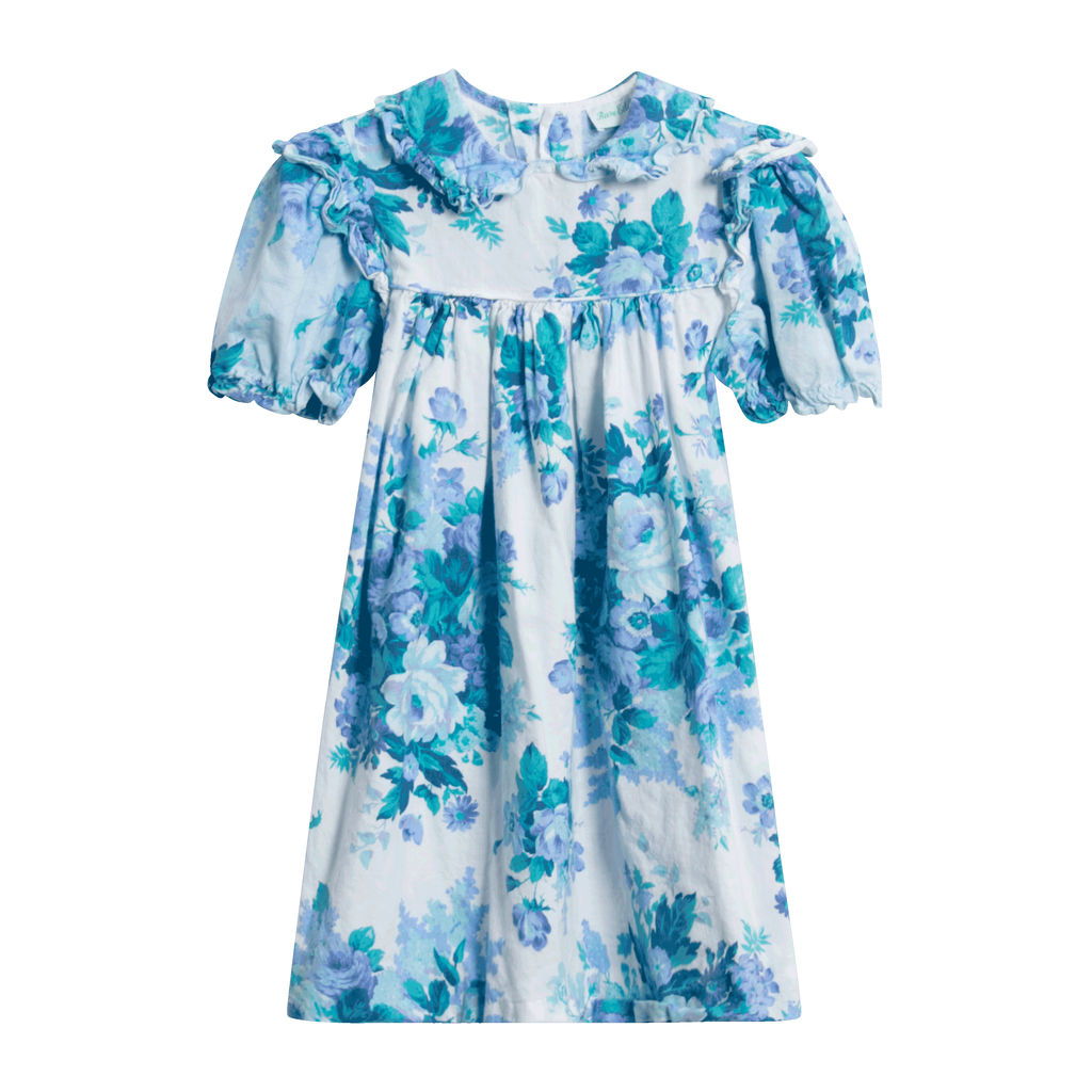 Rare Editions Blue Floral Dress