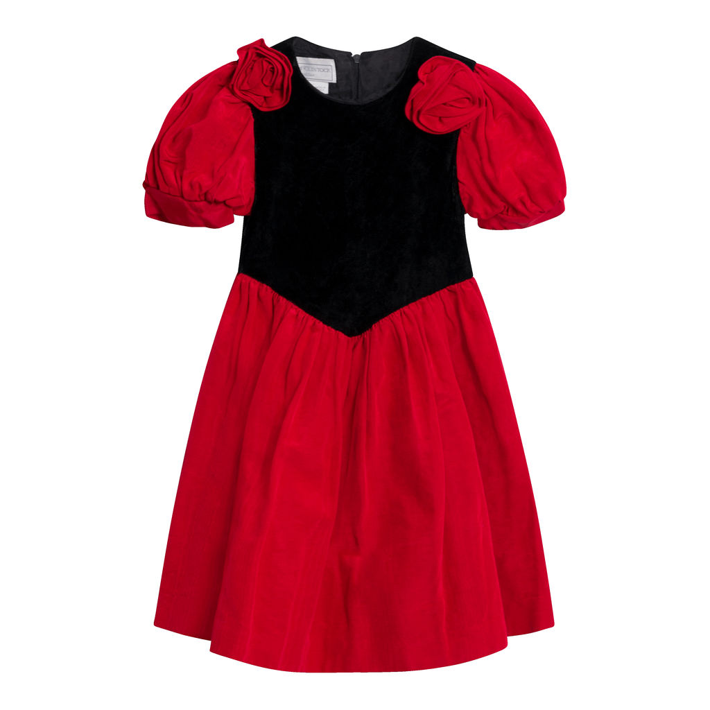Vintage Gunne Sax Velvet Dress- Red