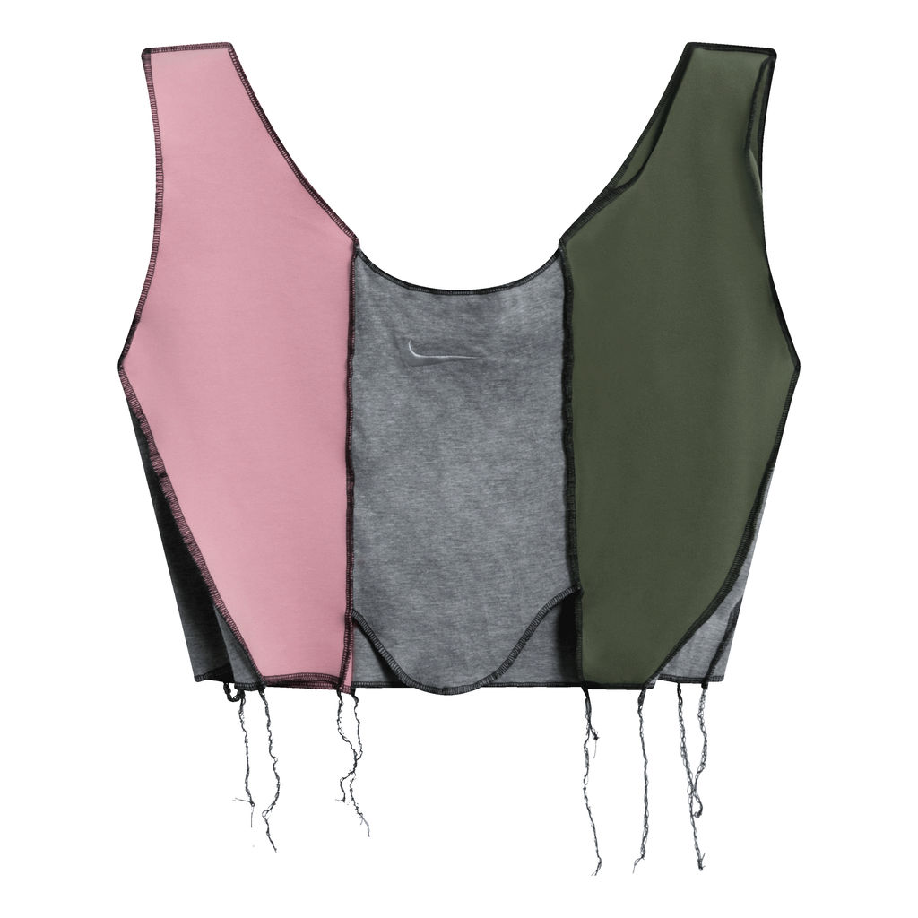 JJVintage Reworked Nike Tank in Pink/Grey/Green