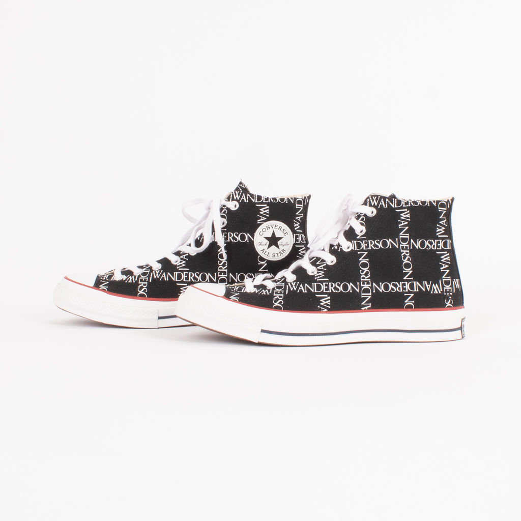 black logo grid chuck taylor converse
