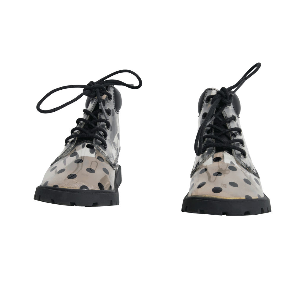 Akid Clear Polka-Dot Ankle Boots