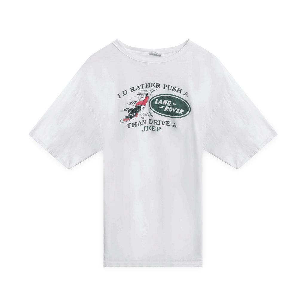 Land Rover "I'd Rather Push" T-Shirt (White)