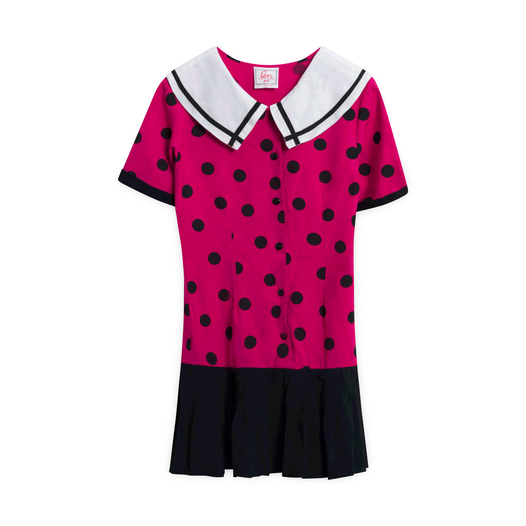 Vintage Eber Girl Polk-a-dot Dress