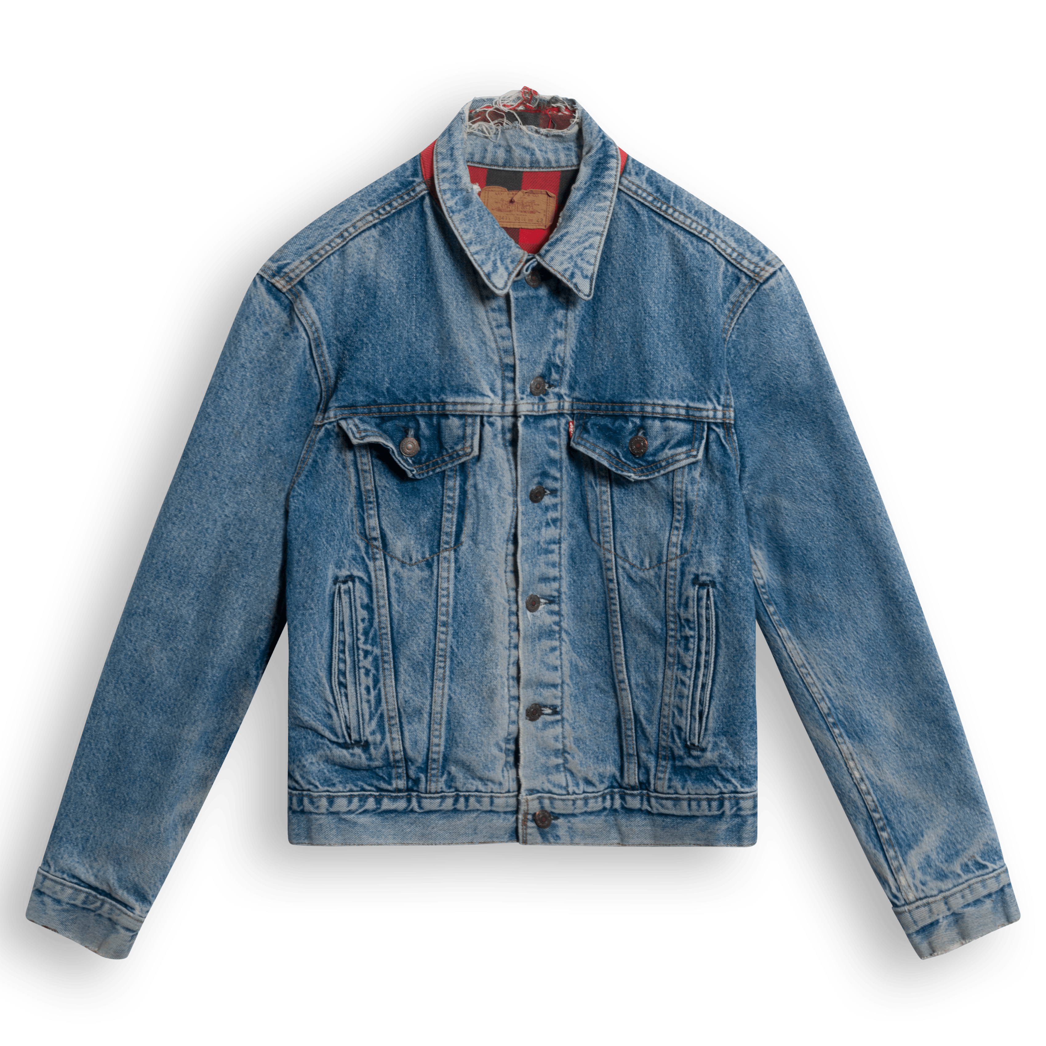 Vintage Levi's Flannel Lined Trucker Jacket by Ganna.Bogdan Basic