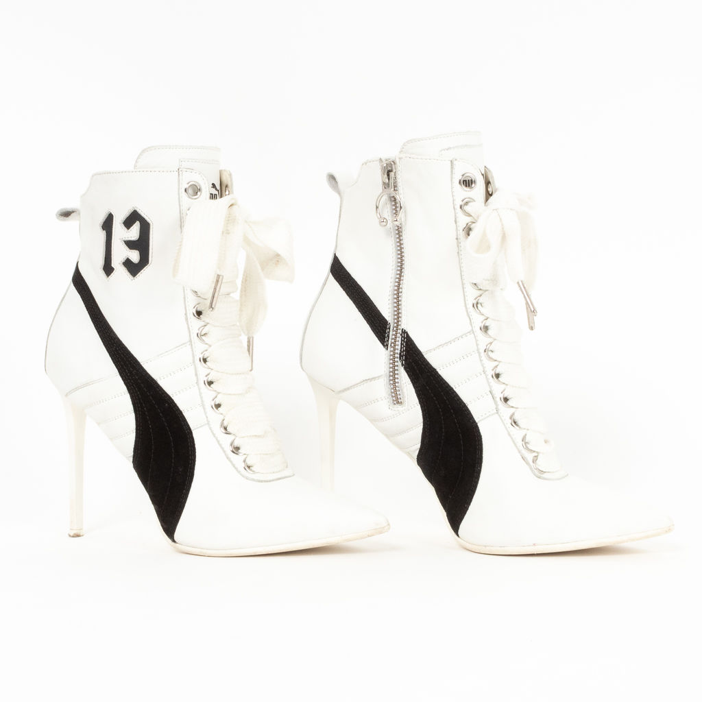 heeled sneaker booties