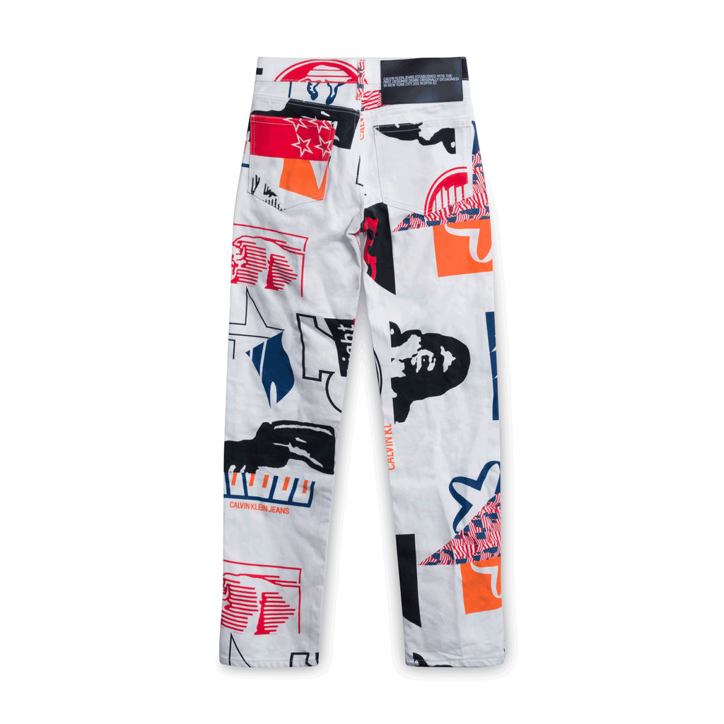 Calvin Klein Graphic White Denim Jeans