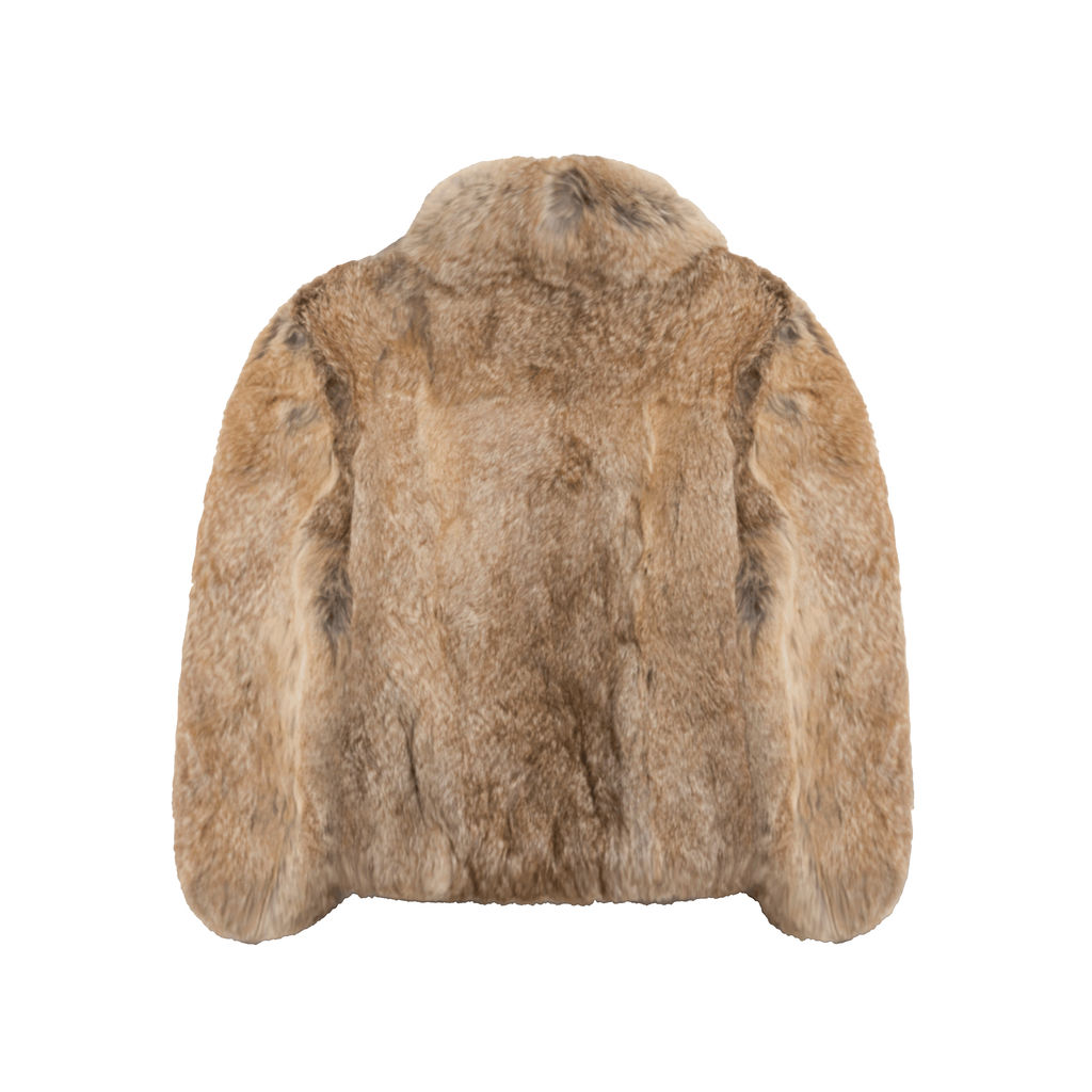 Vintage Caravelle Rabbit Fur Jacket (Brown)