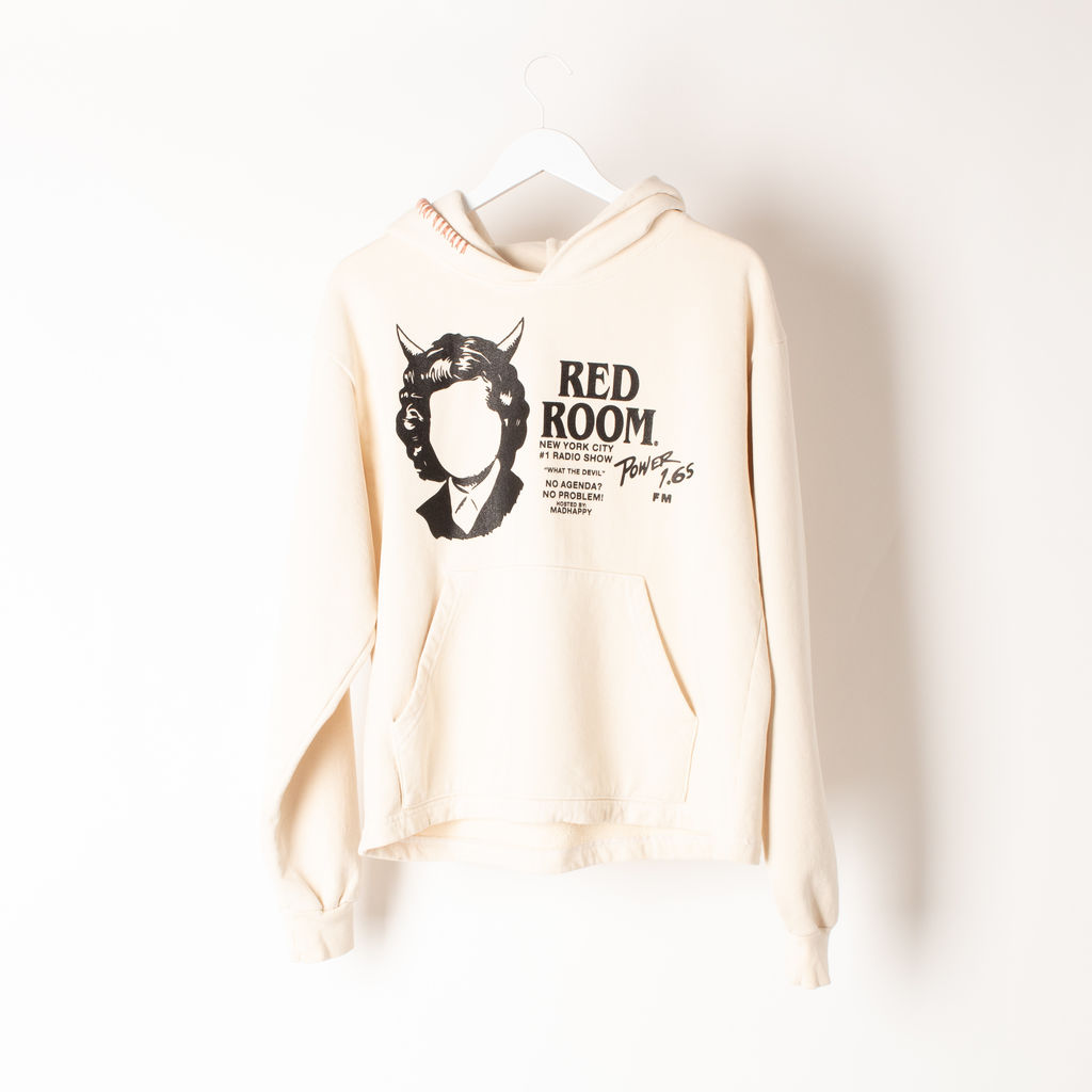 Madhappy Creme Red Room Hoodie By Sami Miro