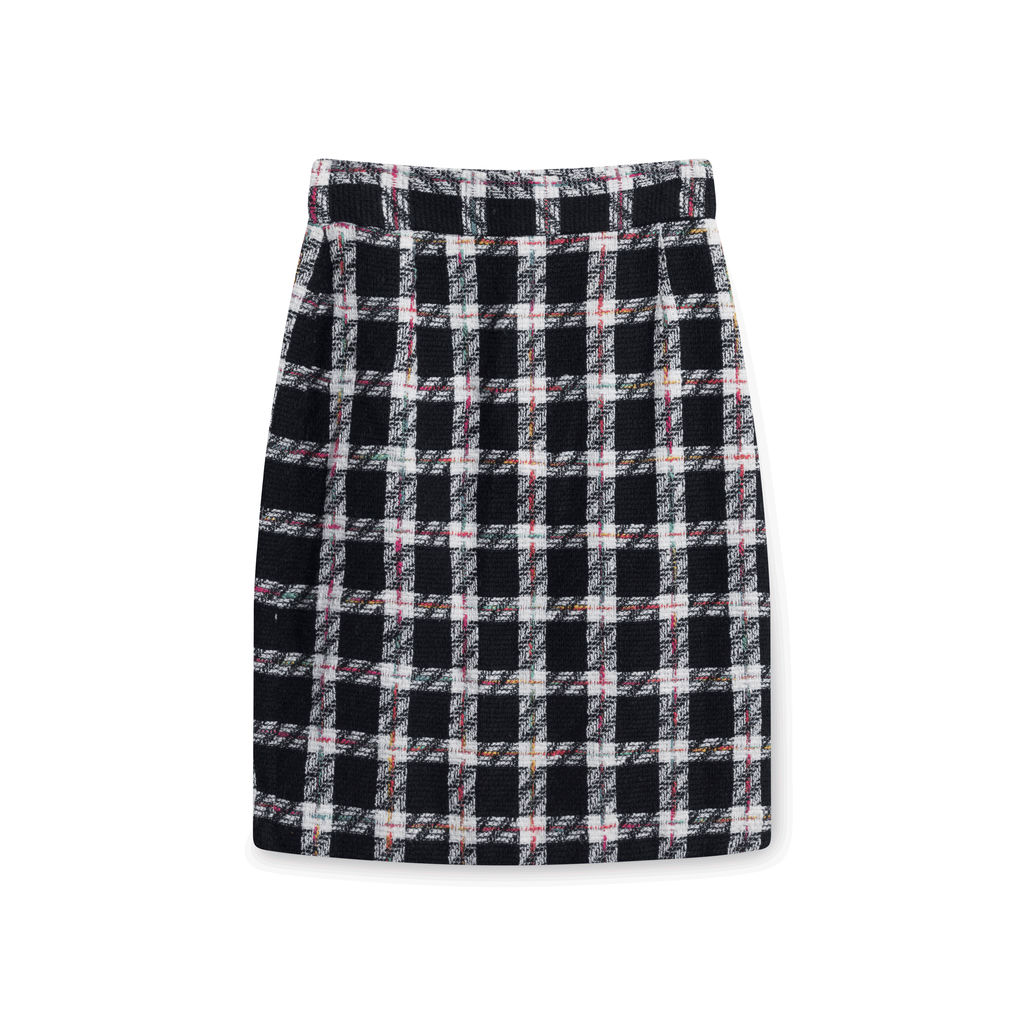 Vintage Plaid Blazer and Skirt Set