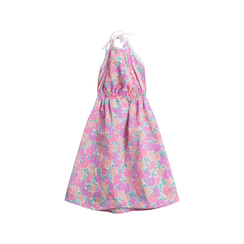 Vintage Floral Dress- Pink