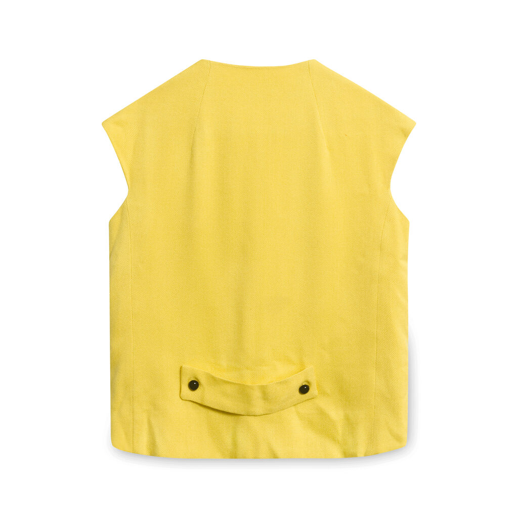 Vintage Double Breasted Yellow Vest