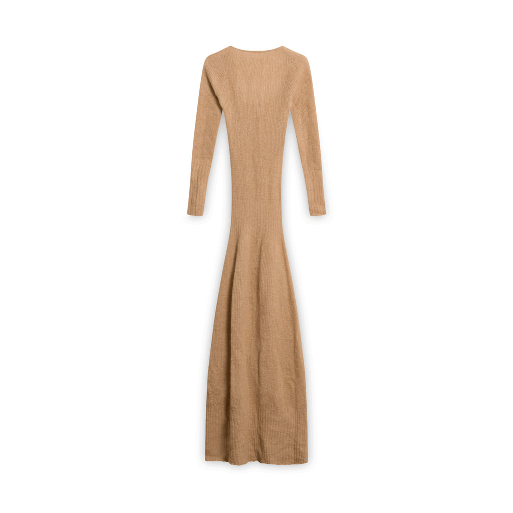 Vintage Long-Sleeved Maxi Dress