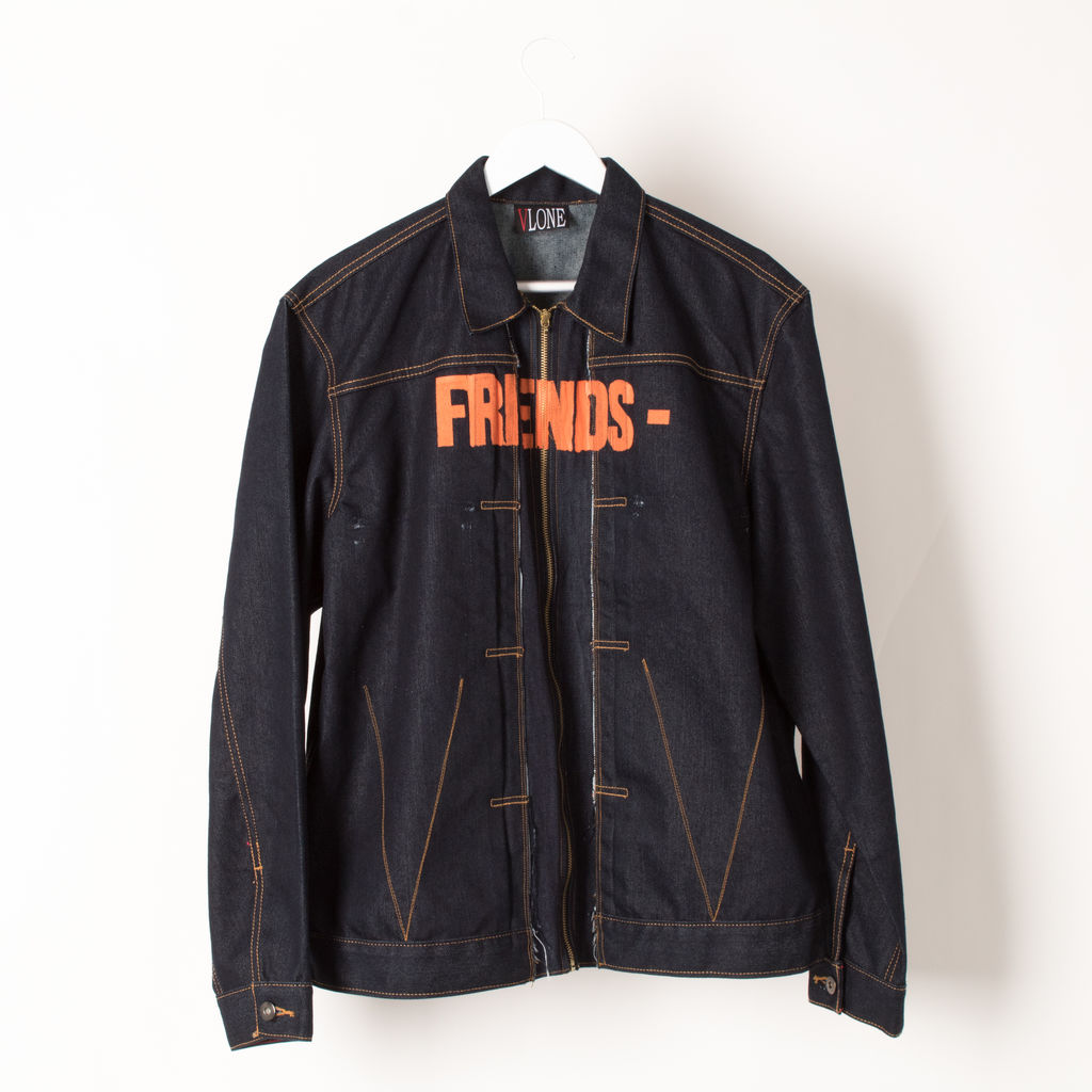 Vlone Trucker Denim Jacket by Ganna.Bogdan Basic.Space Own the future